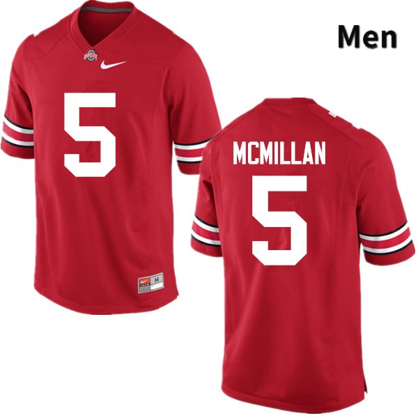 Men's Ohio State Buckeyes #5 Raekwon McMillan Red Game College Stitched Football Jersey 23IH046UU